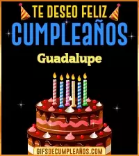 GIF Te deseo Feliz Cumpleaños Guadalupe